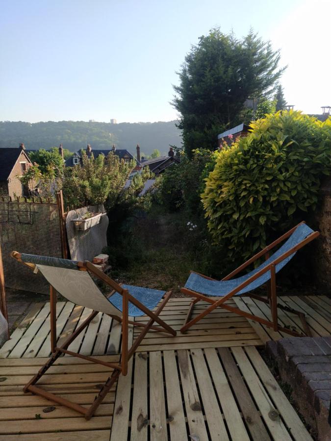 Deville-les-RouenLe Nid Normand Avec Terrasse - Stationnement Facile Et Gratuit - 5 Min Seineアパートメント エクステリア 写真
